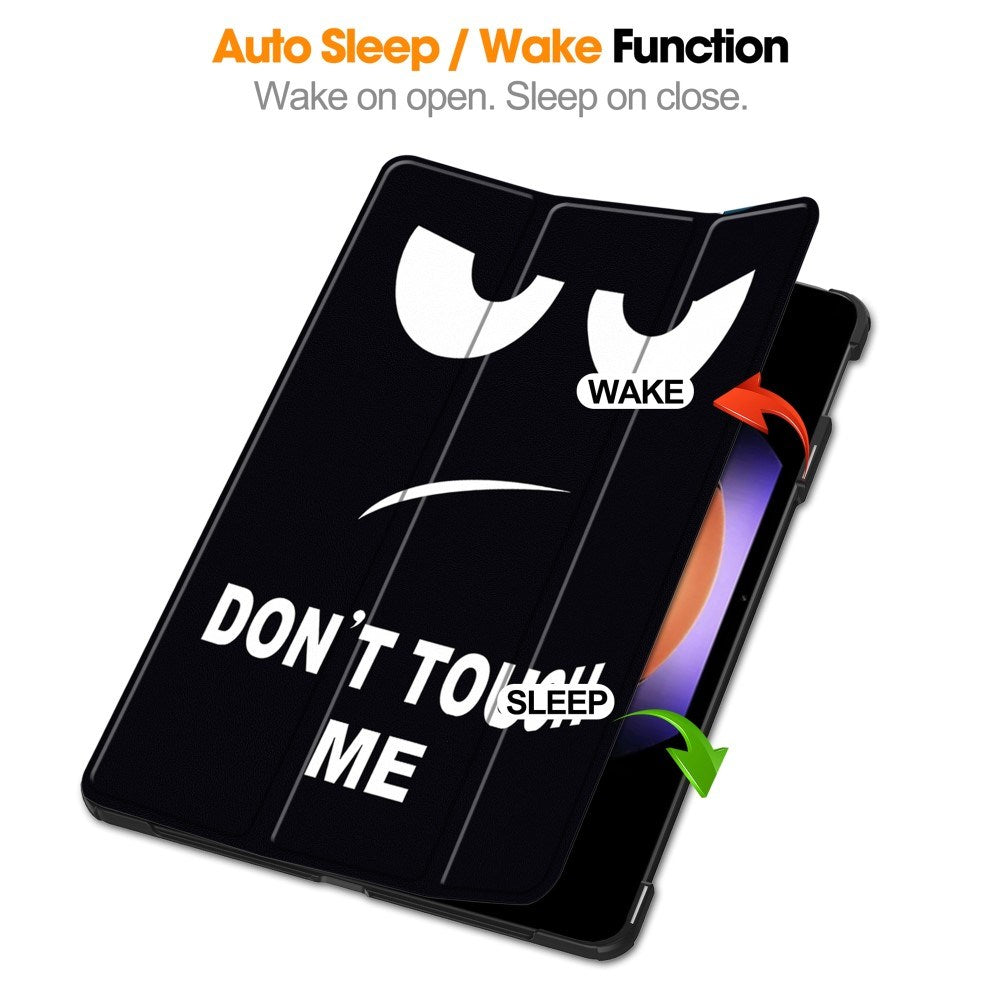 EIDERWOOD Xiaomi Pad 6S Pro Tri-Fold Tri-Fold Konstläder Fodral med Sleep-Wake Funktion - "Don't Touch Me"