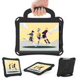 EIDERWOOD iPad Air 10.9" (2022 / 2020) / Pro 11" (2024-2018) Barnskal - Fotboll - Stativ & Handtag - Svart