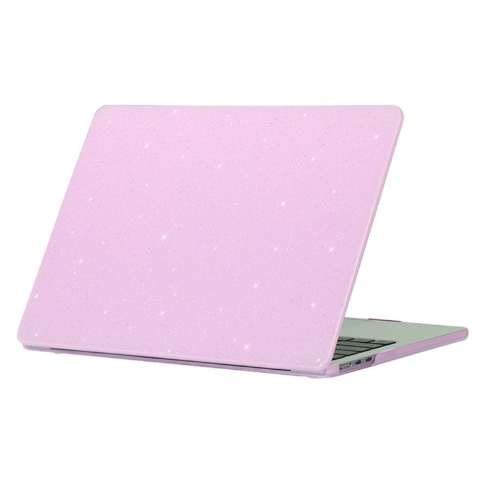 MacBook Air 13 M2/M3 (2022-2024) Hård Plast Skal med Glitterdesign - Lila