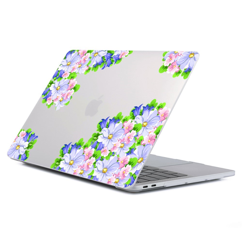 MacBook Air 13 M2/M3 (2022 2024) Hård Plast Skal – Blommor