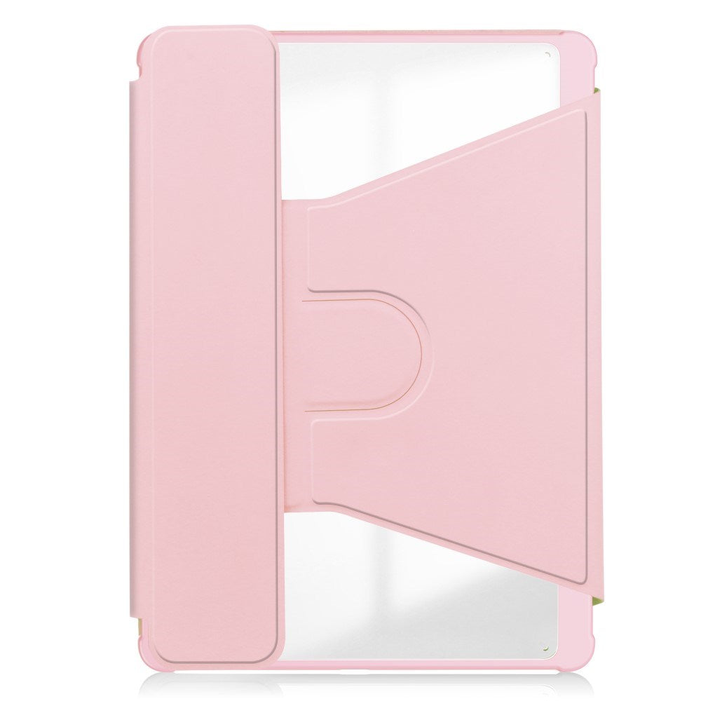 EIDERWOOD iPad Pro 11" (2024) Hybrid Fodral m. Roterande Stativfunktion - Genomskinlig / Pink