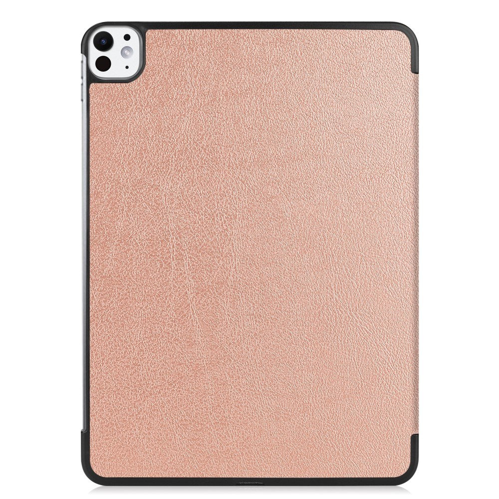 EIDERWOOD iPad Pro 11" (2024) Tri-Fold Läder Fodral - Rose Gold