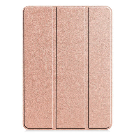 EIDERWOOD iPad Pro 11" (2024) Tri-Fold Läder Fodral - Rose Gold