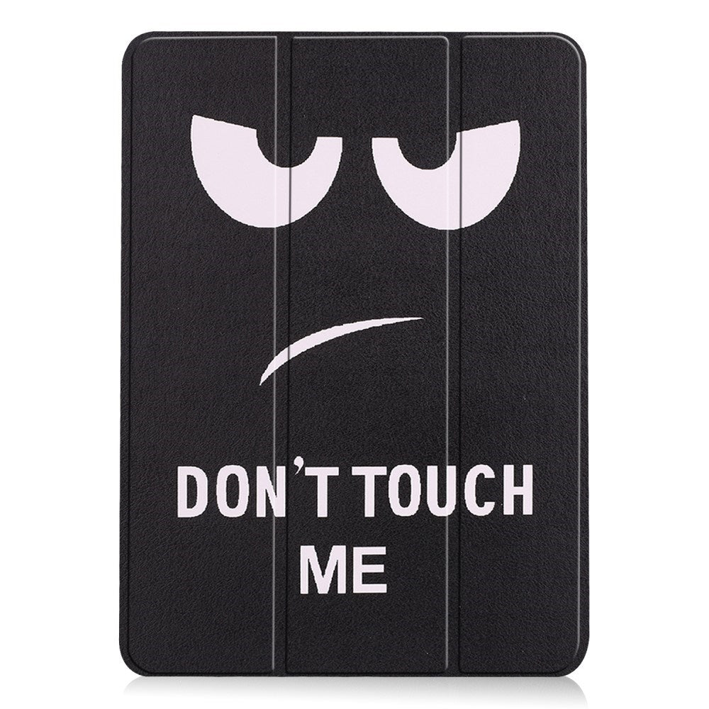 EIDERWOOD iPad Air 11" (2024) Tri-Fold Konstläder Fodral m. Vakna / Sömn Funktion - "Don't Touch Me"