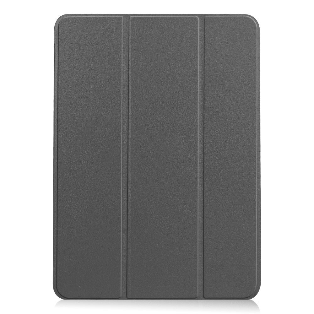 EIDERWOOD iPad Air 11" (2024) Litchi Tri-Fold Läder Fodral - Grå