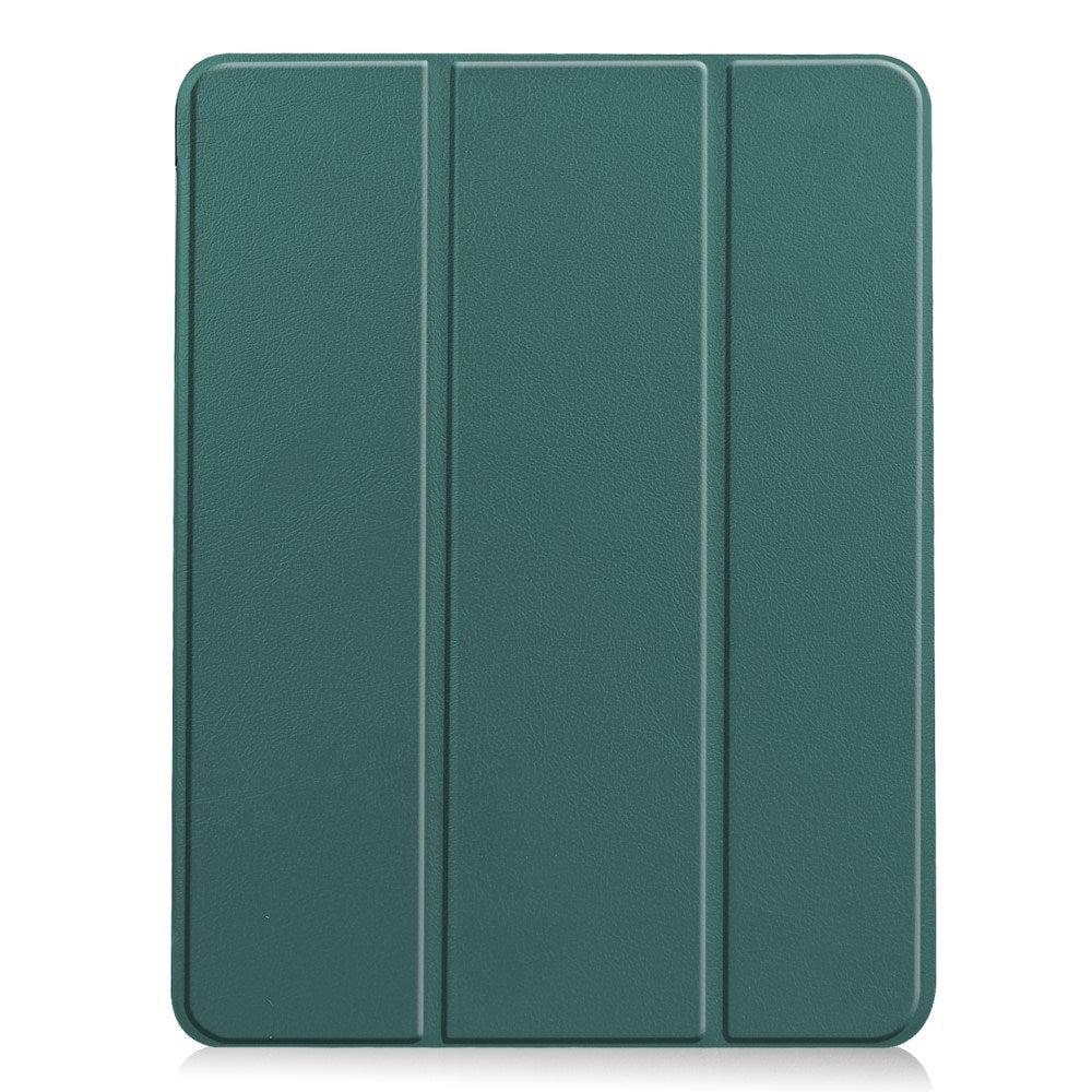 EIDERWOOD iPad Air 11" (2024) Litchi Tri-Fold Läder Fodral - Grön