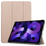 EIDERWOOD iPad Air 11" (2024) Litchi Tri-Fold Läder Fodral - Guld