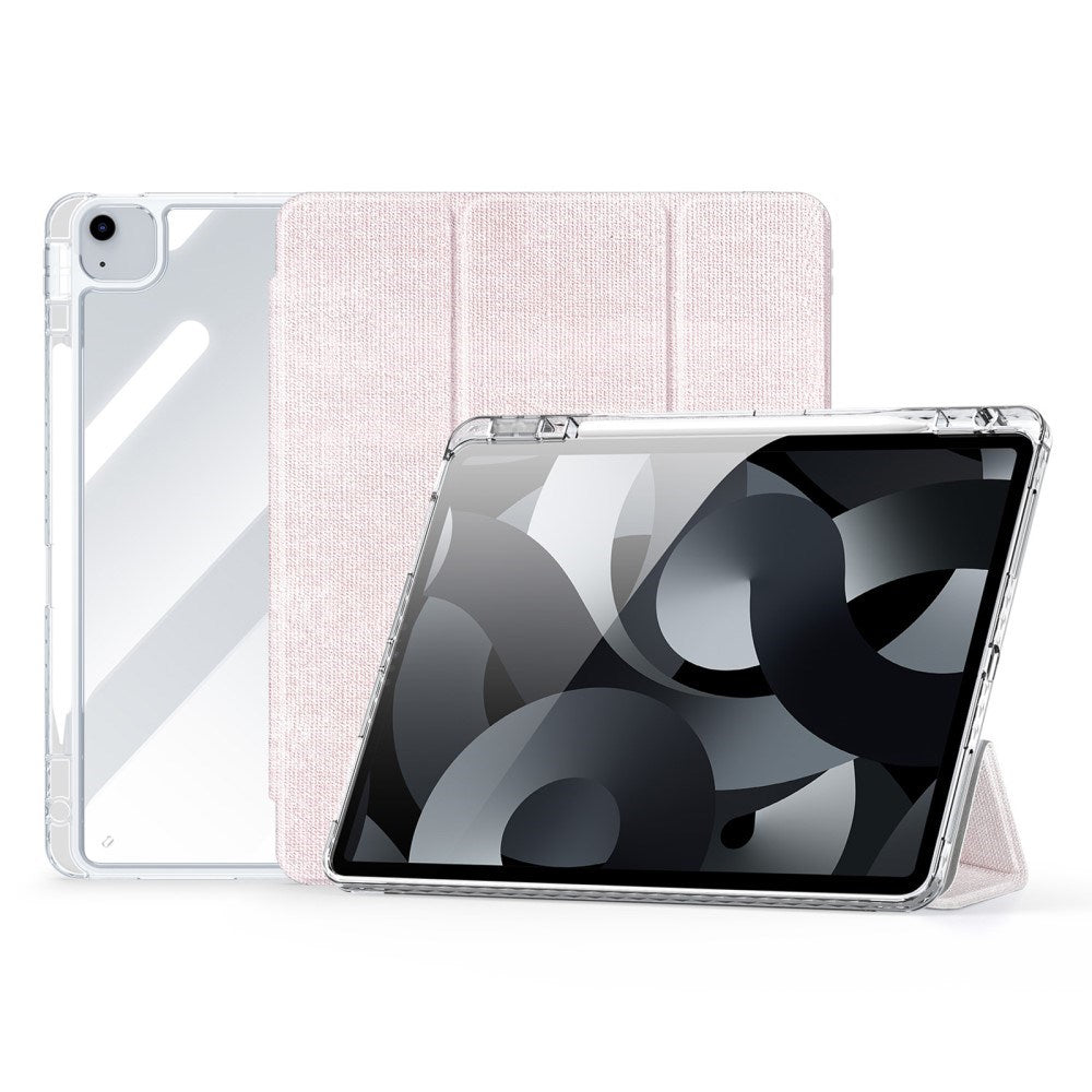 iPad Air 13" (2024) DUX DUCIS Unid Series Tri-Fold Fodral - Genomskinlig / Pink