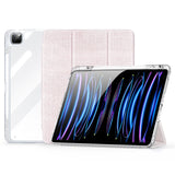 iPad Pro 13" (2024) DUX DUCIS Unid Series Tri-Fold Fodral - Genomskinlig / Pink