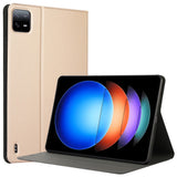 EIDERWOOD Xiaomi Pad 6S Pro Vegan Leather Tablet Fodral med Stativfunktion - Guld