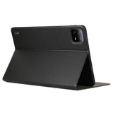 EIDERWOOD Xiaomi Pad 6S Pro Vegan Leather Tablet Fodral med Stativfunktion - Svart