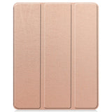 EIDERWOOD iPad Air 13" (2024) Tri-fold Konst Läder Fodral med Apple Pencil Hållare - Rose Gold