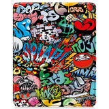 EIDERWOOD iPad Air 13" (2024) Tri-Fold Konstläder Fodral m. Vakna / Sömn Funktion - Graffiti