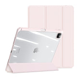 iPad Pro 13" (2024) DUX DUCIS TOBY Series Shockproof Fodral med Touch Pen Hållare - Genomskinlig / Pink