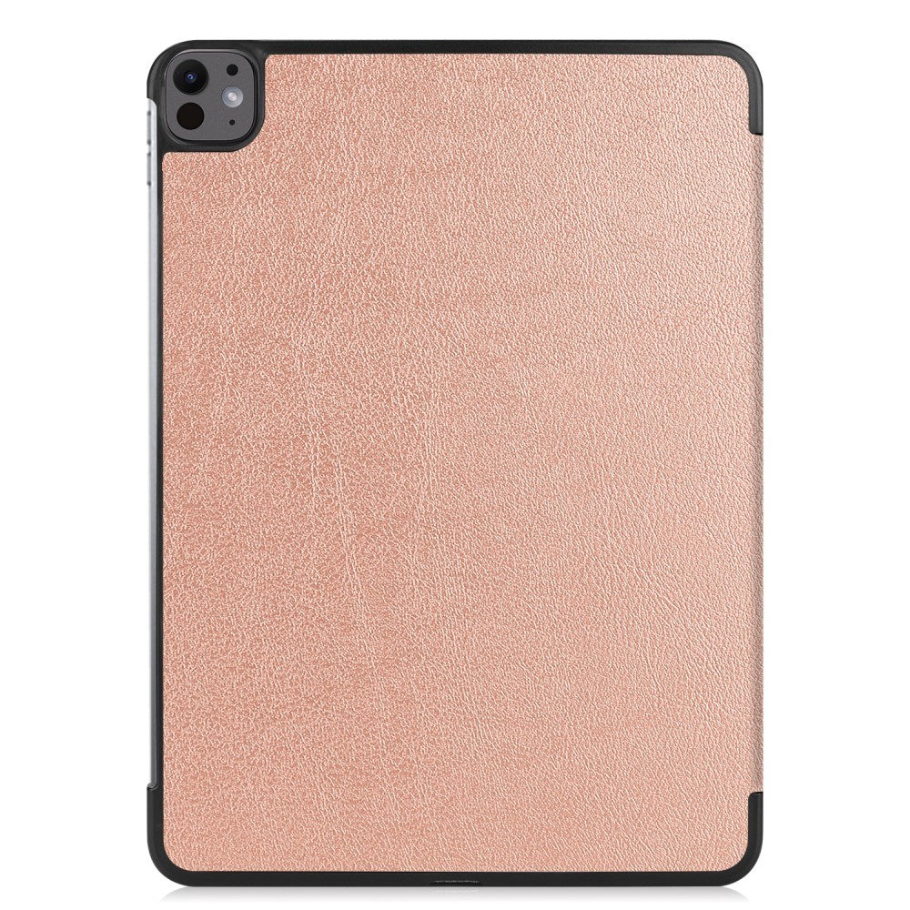 EIDERWOOD iPad Pro 13" (2024) Tri-Fold Läder Fodral - Rose Gold