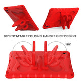 Samsung Galaxy Tab A11+ (Plus) / A9+ (Plus) EIDERWOOD Barnskal med Stativfunktion - Fjäril - Röd