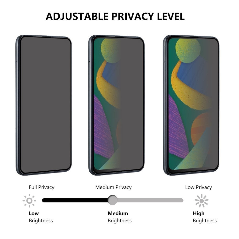 Google Pixel 9 Pro XL Privacy Härdat Skyddsglas - Full Fit - Genomskinlig