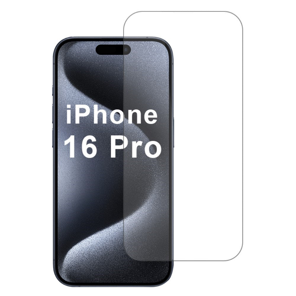 iPhone 16 Pro Skärmskydd 2.5D Härdat Glas - Case Friendly - Genomskinlig