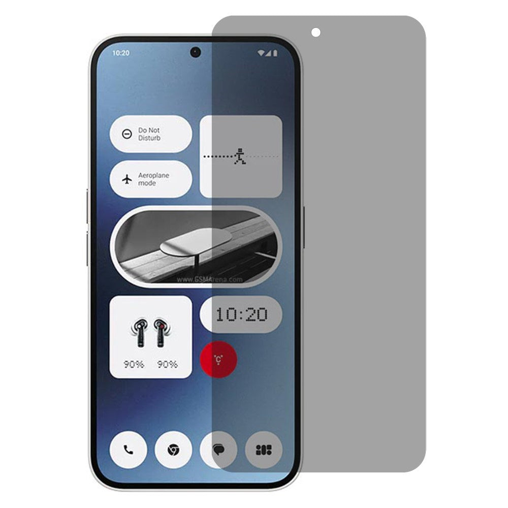 Nothing Phone (2a) / (2a) Plus Härdat Privacy Skyddsglas - Full Fit - Genomskinlig