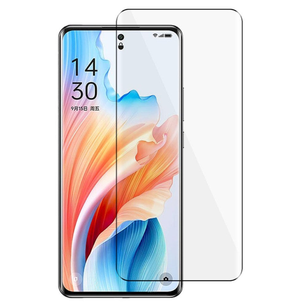 Oppo A2 Pro (5G) Full Fit Skärmskydd i Härdat Glas - Svart Kant