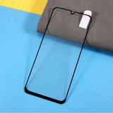 Samsung Galaxy A06 härdat glas - Full Fit skärmskydd - Genomskinlig / svart kant