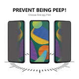 Samsung Galaxy A16 (4G/5G) härdat skärmskydd med sekretessfunktion - Full Fit - Genomskinlig