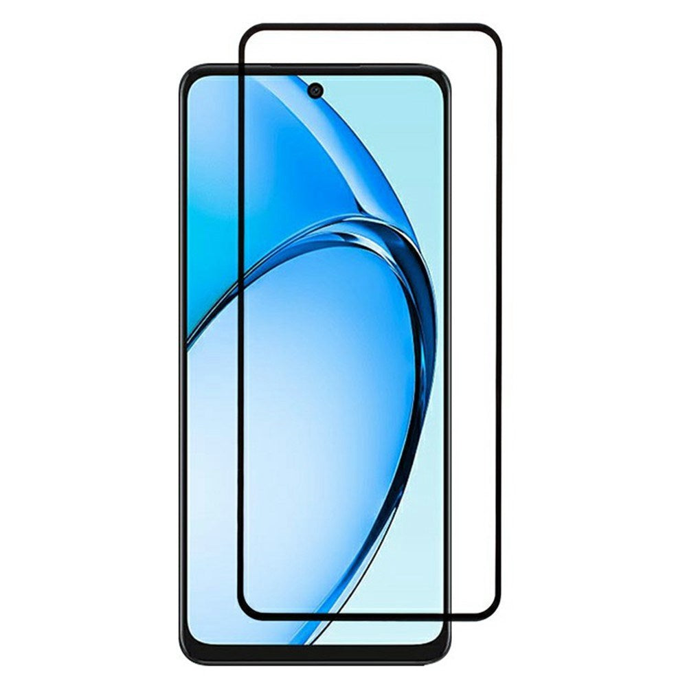 Oppo A60 Härdat Skärmskyddsglas - Genomskinlig / Svart Kant