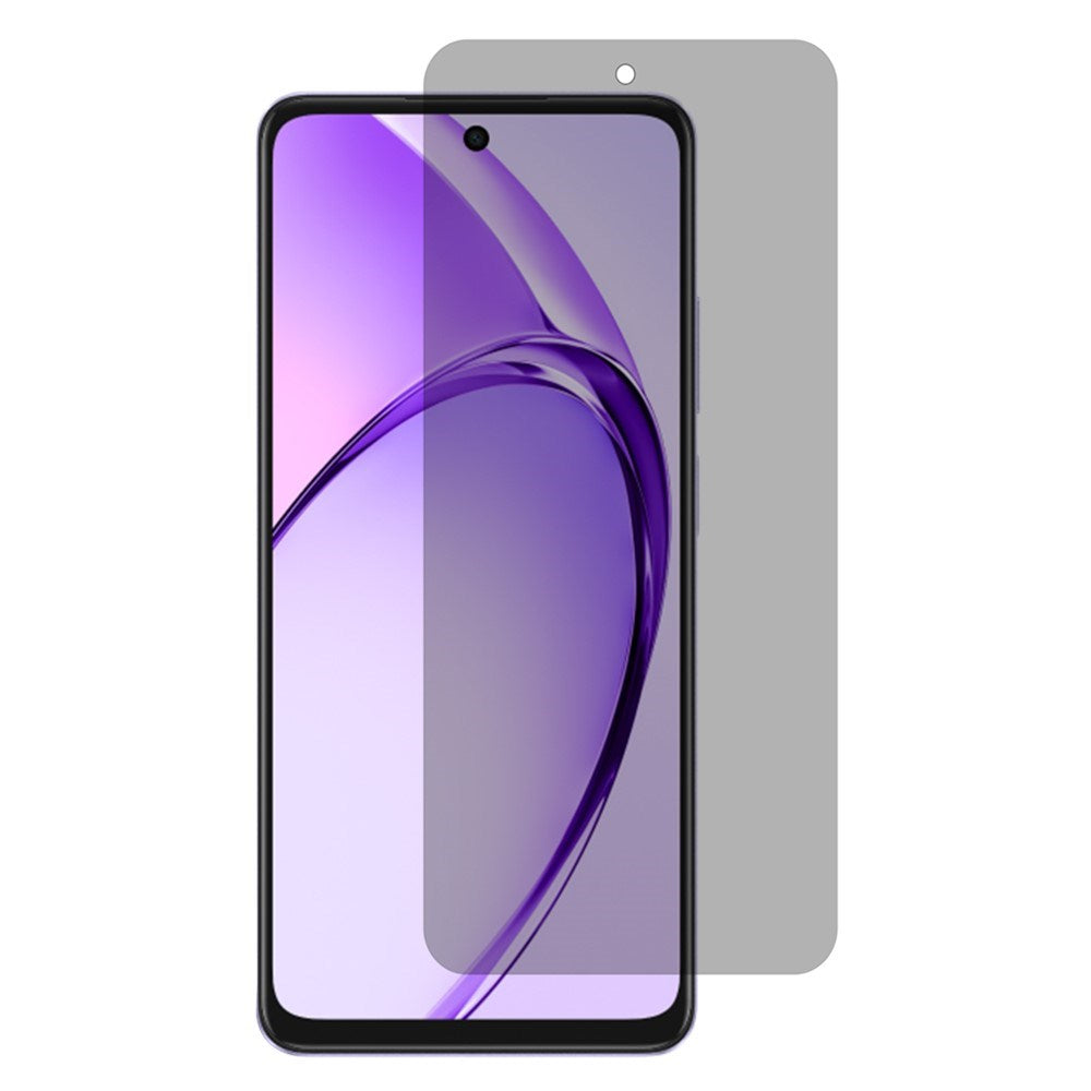 Oppo A40 Full Fit Härdat Skärmskyddsglas - Privacy Funktion - Genomskinlig