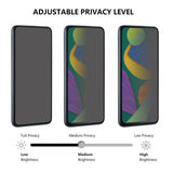 Oppo A40 Full Fit Härdat Skärmskyddsglas - Privacy Funktion - Genomskinlig