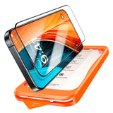 TORRAS iPhone 15 / 14 Pro Full Fit Härdat Skärmskyddsglas m. Installationsram - Genomskinlig