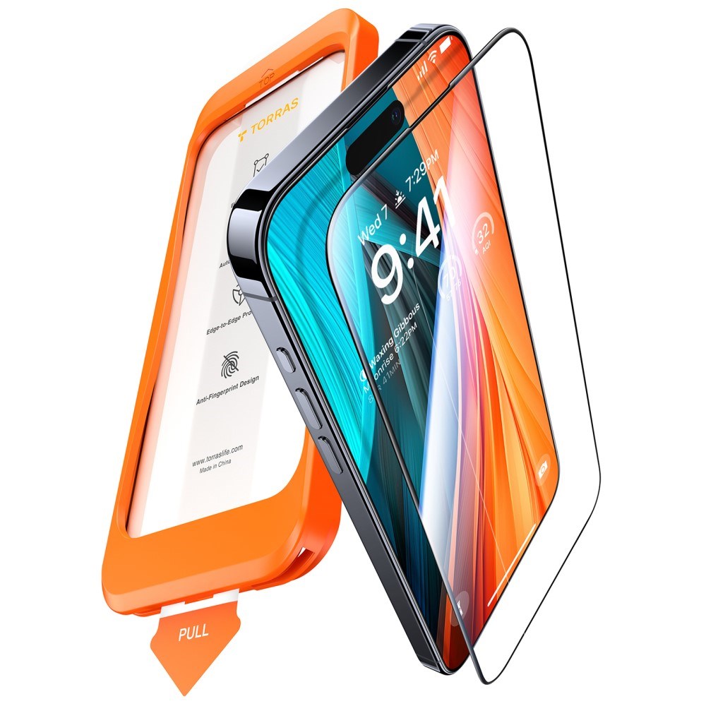 iPhone 18 Pro Max / 17 Pro Max TORRAS HD Shield Skyddsglas - Genomskinlig