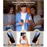 TORRAS iPhone 16 Pro Full Fit Skärmskydd m. Installationsram - Privacy Funktion - Genomskinlig