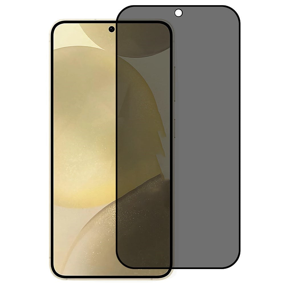 Samsung Galaxy S25+ (Plus) Full Fit Härdat Skärmskyddsglas - Privacy Funktion - Transparent