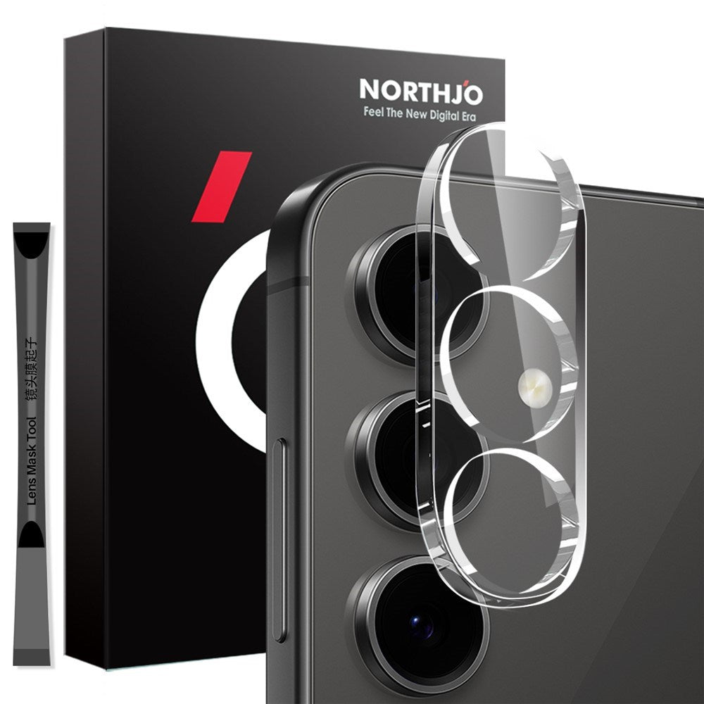 NORTHJO Samsung Galaxy S25 Härdat Kameralinsglas - Genomskinlig