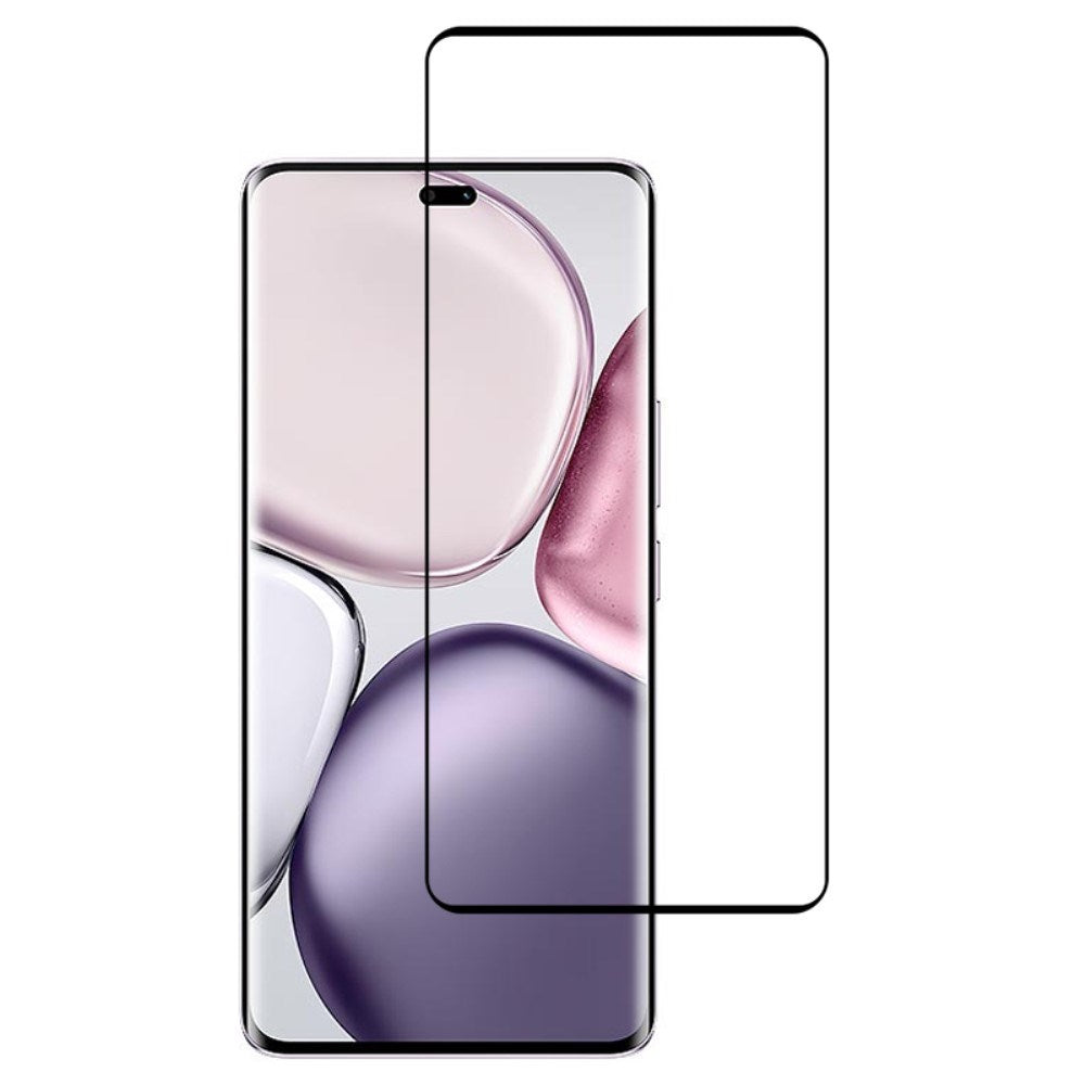 Honor Magic7 Lite Full Fit Härdat Skärmskyddsglas - Genomskinlig / Svart