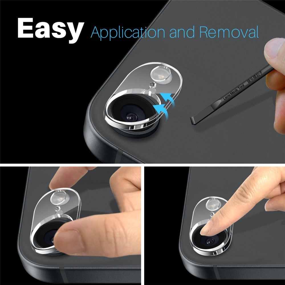 NORTHJO iPhone 16e Härdat Kameralinsglas - Genomskinlig