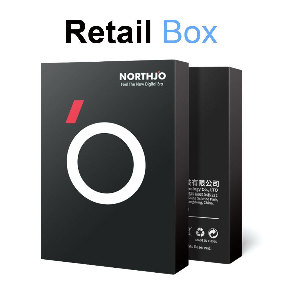 NORTHJO iPhone 16e Härdat Kameralinsglas - Genomskinlig / Svart Kant