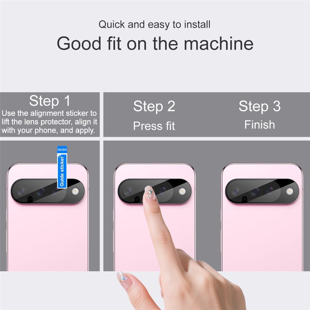 IMAK Google Pixel 10 Kameralinsskydd - Härdat Glas - Svart