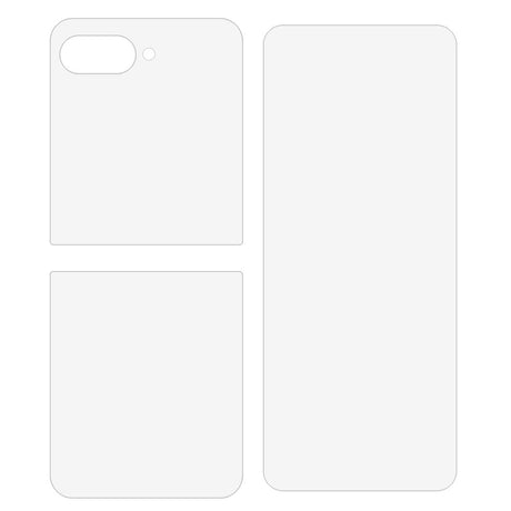 Motorola Razr 60 Ultra Skärmskydd - 3 Delar - Genomskinlig