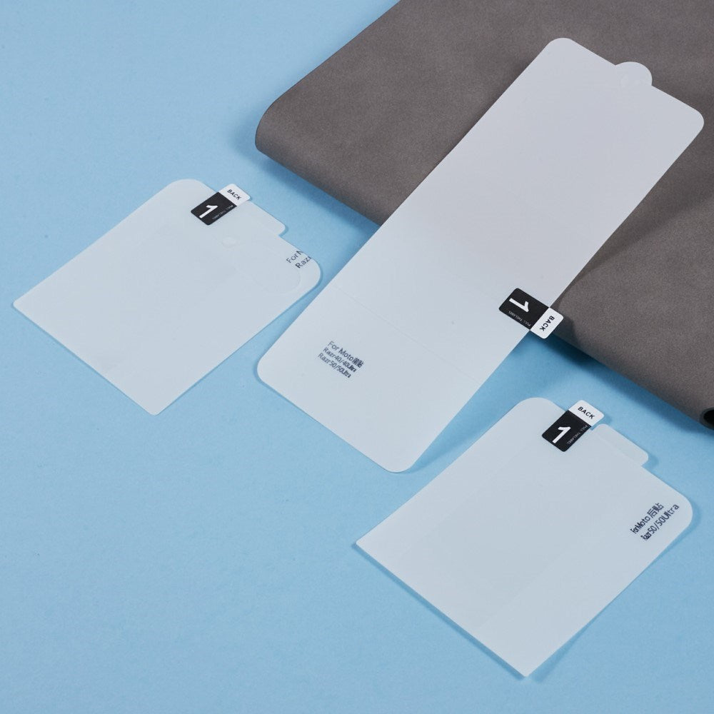 Motorola Razr 60 Ultra Skärmskydd - 3 Delar - Genomskinlig