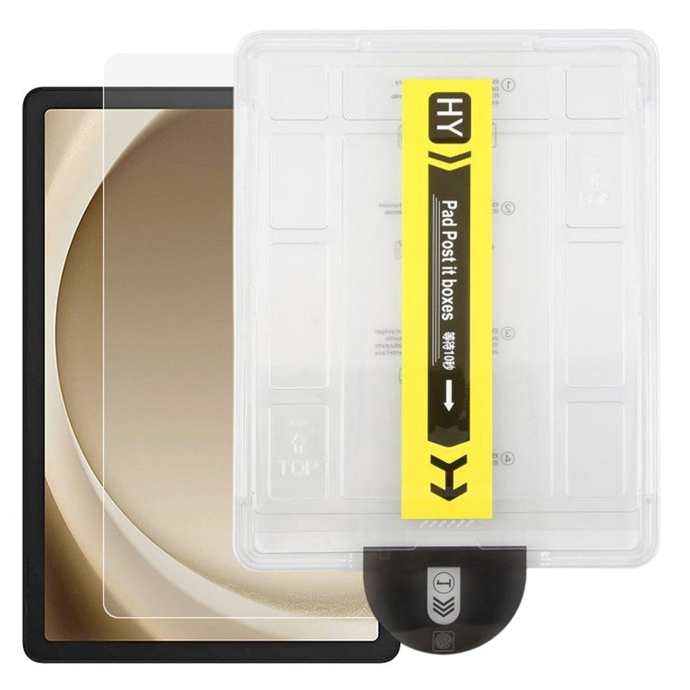 Samsung Galaxy Tab A11+ (Plus) / A9+ (Plus) Skärmskyddsglas med Monteringsram - Genomskinlig