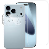 iPhone 17 Pro Max 2-i-1 Skyddspaket m. Härdat Skärmskyddsglas & 2 st Kameralinsskyddsfilm - Genomskinlig