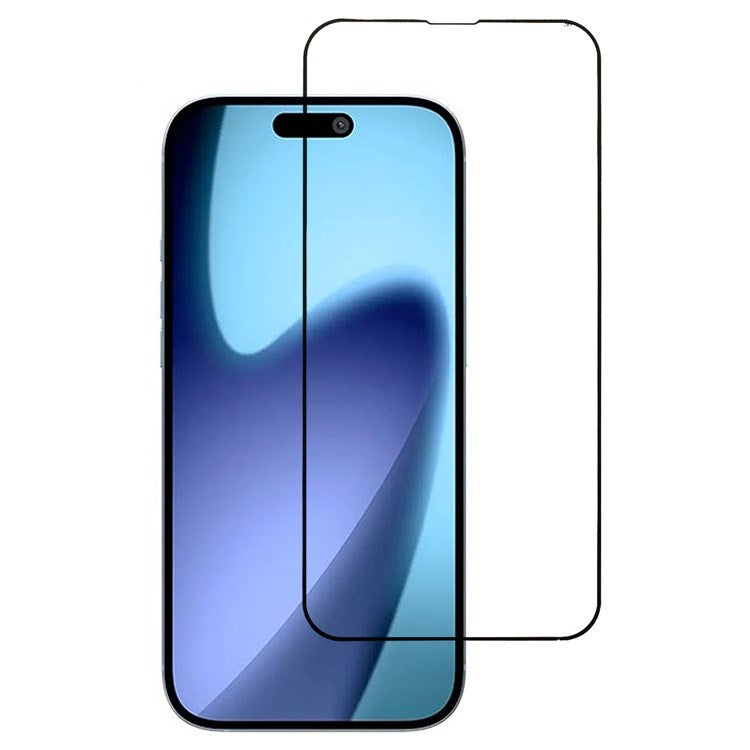 iPhone Air Härdat Skärmskyddsglas - Genomskinlig / Svart Kant