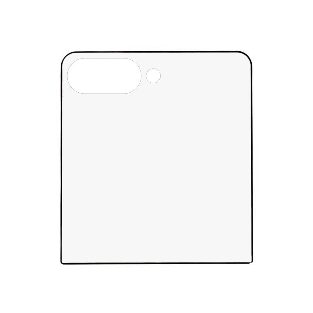 Samsung Galaxy Z Flip7 Skärmskyddsglas - Genomskinlig / Svart