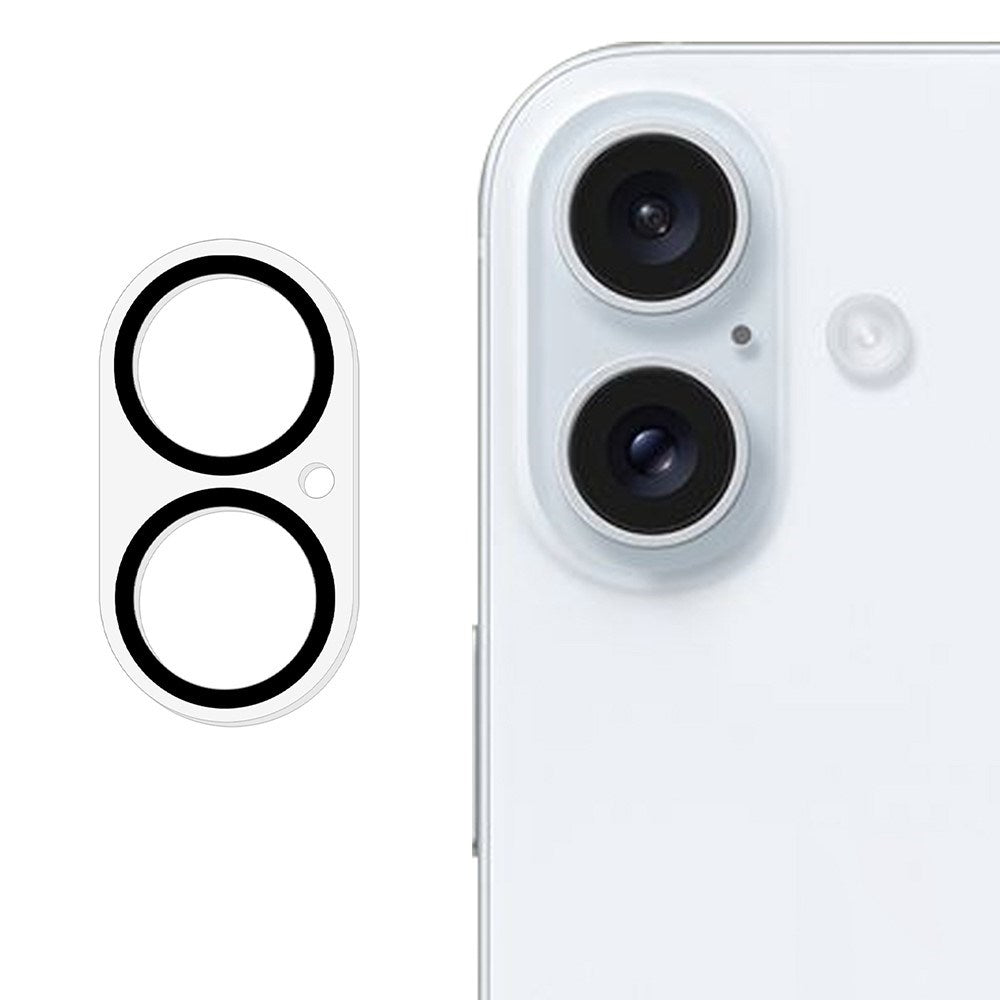 iPhone 17 Härdat Kameralins Skyddande Glas - Genomskinlig / Svart