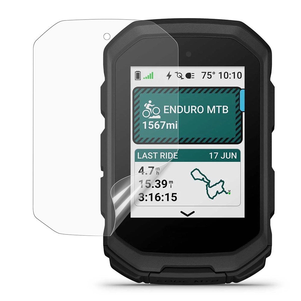Garmin Edge MTB Skärmskydd Film - Genomskinlig