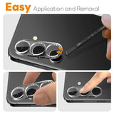 NORTHJO Samsung Galaxy S25 FE Härdat Kameralinsglas - Genomskinlig