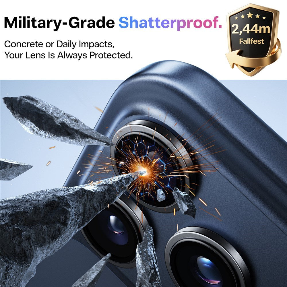 TORRAS iPhone 17 Pro LensGuard Kameralinsskyddsglas - Svart