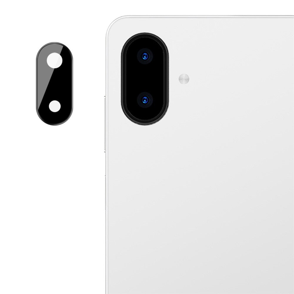 IMAK Samsung Galaxy A07 Härdat Kameralinsskyddsglas - Svart