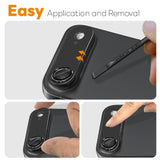 NORTHJO iPhone Air Kameralinsskydd - Matt Metall & Glas - Svart